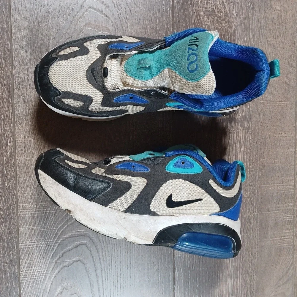 Nike‎ Air Max 200 Youth Bubble Pack Hyper Blue Sneakers No Laces Youth Kids 5